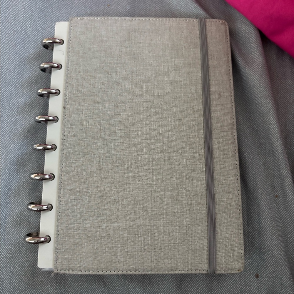 Gray Ring-Bound Notebook